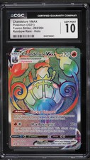 2021 Pokemon Fusion Strike Rainbow Rare Chandelure VMAX #265 CGC 10 on eBay