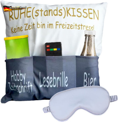 Kissenschutzbezug mit 3 Taschen zum Befüllen für Sofa oder Bett, 45x45 cm