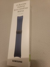 SAMSUNG Galaxy Watch 4 5 6 7 Hybrid Eco Leather D-Buckle Band One Click M L