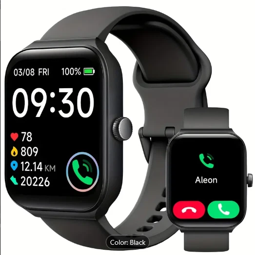 Alexa Smart Watch for Men - Answer/Make Bluetooth Call Fitness Watch Waterproof