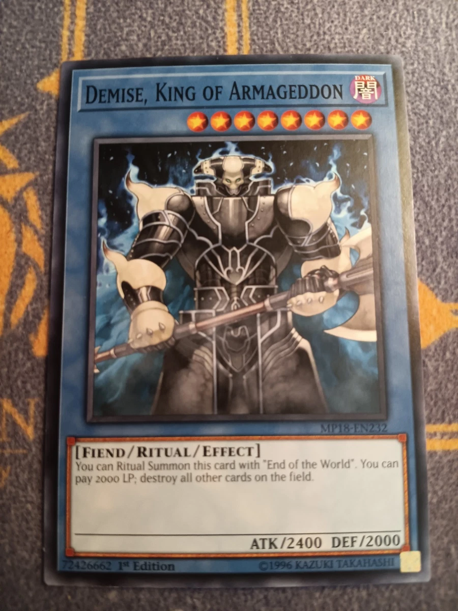 Demise, King of Armageddon Yu-Gi-Oh! TCG Individual Trading Card