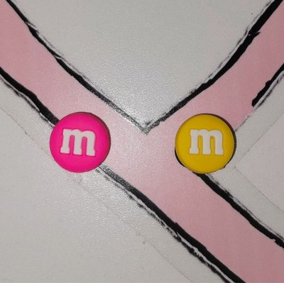 2er Pack M&M's Charms für Crocs, Bubble Slides, Sandalen & Clogs