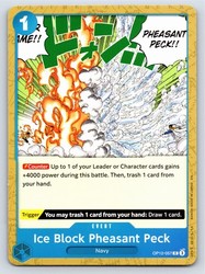 Ice Block Pheasant Peck - Legacy of the Master (OP12-057)