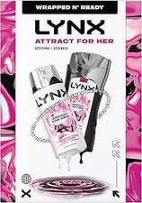 Lynx Attract for Her Gift Set – Body Spray 150ml & Body Wash 225ml Fresh Duo