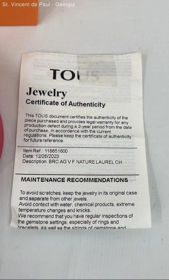 Brazalete Tous Link Vintage Tono Oro Plata Esterlina 925 con Bolsa Caja y Certificado de Autenticidad Excelente Foto 3 de 4