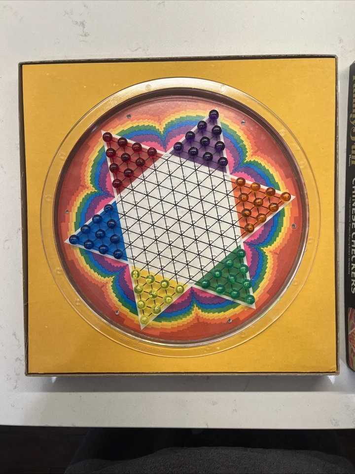 ВИНТАЖ 1971 HASBRO МИР СЕМЬИ ВЕСЕЛО КИТАЙСКИЕ ШАШКИ - ПОЛНАЯ ИГРА - Изображение 2 из 4