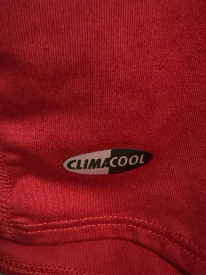 Adidas молодежи мальчиков XL Climacool красный и желтый длинным рукавом спортивная рубашка - Изображение 3 из 4