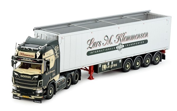 Tekno, Scania R Highline 6X4 Mit 4-Achs-AnhäNger Lars Klemmensen, 1/50, TEK83010-image
