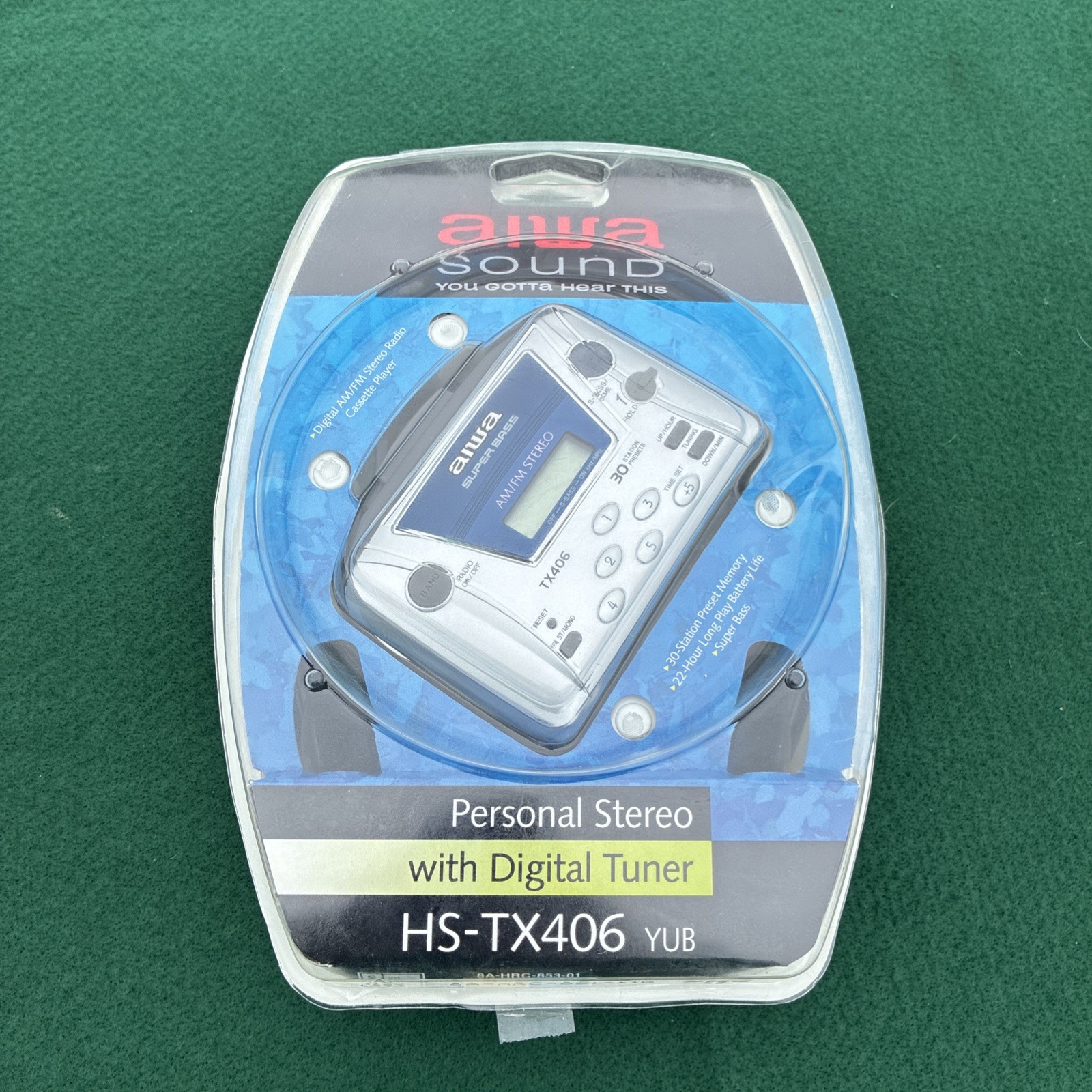AIWA TX406 AM/FM Radio Portable Stereo Cassette Player Teste