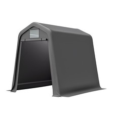 Aufbewahrungsschuppen 245x183x217cm Grau – Vielseitig als Gerätehaus, Fahrradunt