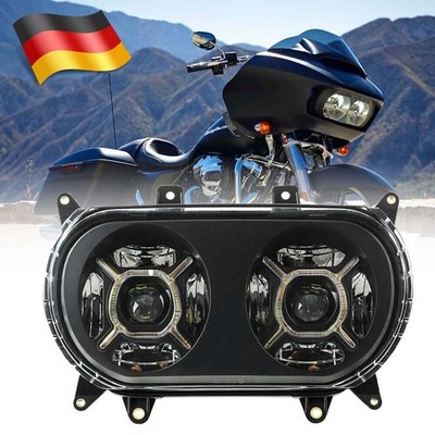 LED Scheinwerfer Projektor Fern-/Abblendlicht Für Harley Road Glide 2015-2023