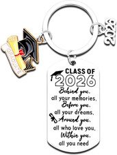 2026 Graduation Gifts for Him Her - Class of 2026 Graduation Keychain, Inspirati