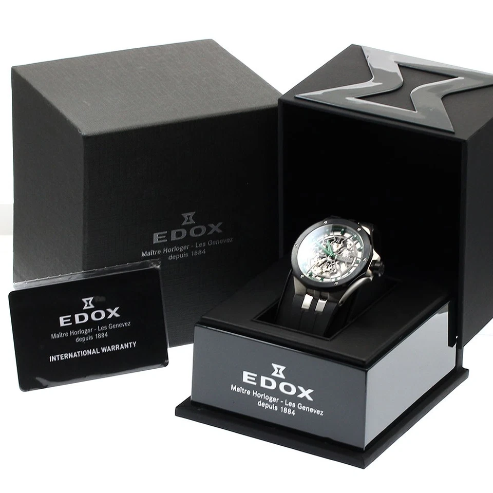 Reloj automático para hombre EDOX Delphin Meccano 85303-3NN-VB esfera esquelética_886082 Foto 2 de 4