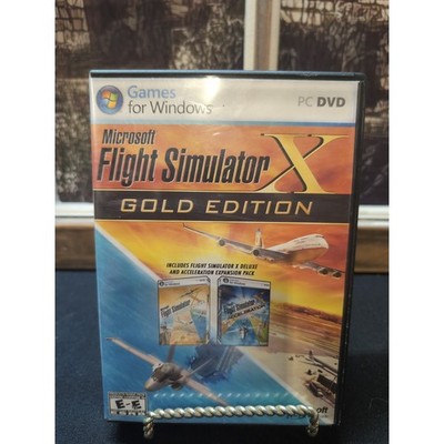 Microsoft Flight Simulator  Gold Edition PC Windows w/Acceleration Expansion CIB