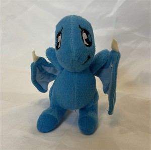 McDonald's Neopets Blue Plush Mini Stuffed Animal Toy with Tag 2004
