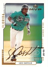 2000 Upper Deck MVP #109 Luis Castillo Gold Script #/50