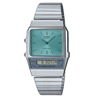 Casio Vintage Unisex Uhr AQ-800EC-2AEF Collection blaues Zifferblatt Stahlarmband 30M