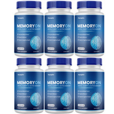 MemoryOn Pill Nootropic Natural Brain Supplement Memory On 6 Bottles Official