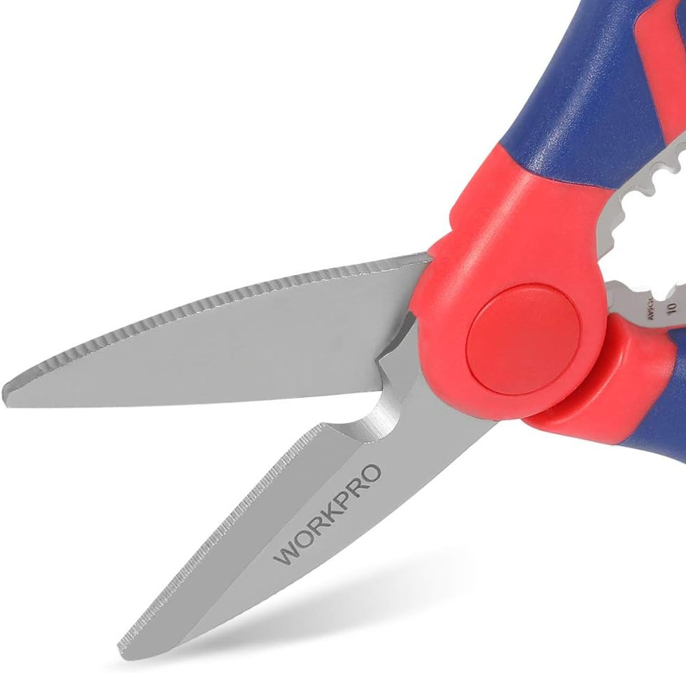 Forbice Elettricista 2 in 1 Professionale 150 mm Spelacavi Acciaio - 4