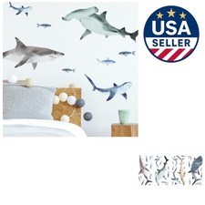Vinyl Shark Peel and Stick Decals - Made in the USA for Incredible Room Upgrades