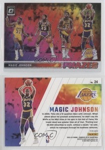 2023-24 Panini Donruss Optic Phazes Magic Johnson #24 HOF