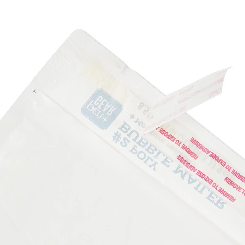 White Self-Sealing Poly Bubble Mailers, Padded Envelopes 8.5 x 11, 10 Pack - thumbnail 4
