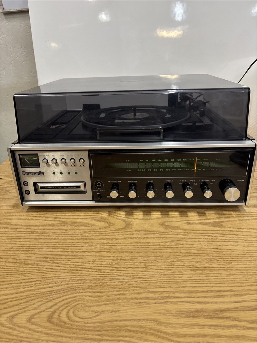 Panasonic オーディオ機器 Panasonic SE-3280 AM-FM Stereo Radio Turntable 8 Track Player