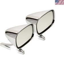 K Source Chrome Universal Mirrors For Cars Suvs Trucks 5-78 X 3-78 Set