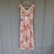 Reformation Farah Midi Dress Size 4 Women Feminine Pockets Sleeveless V Neck