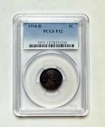 F12 USA Lincoln Wheat Cent 1914-D PCGS