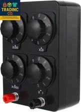 Variable Resistance Box 0-9999 Ohm, Simple Adjustable Resistor Decade Box for Ph