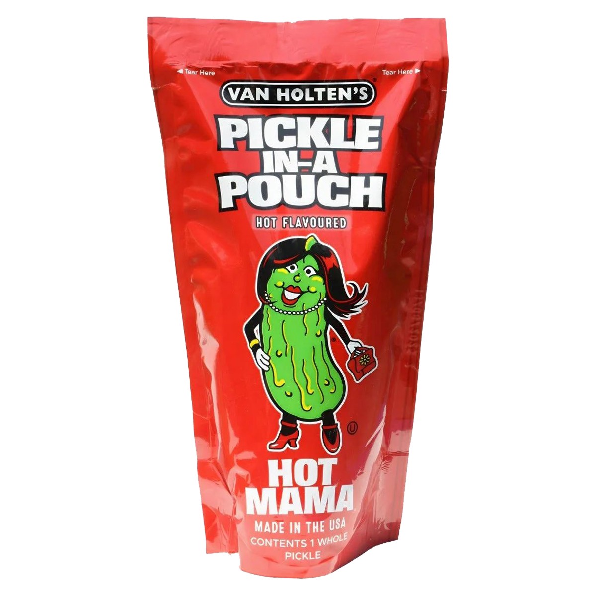 Pepino gigante Van Holtens Hot Mama Pickel Jumbo sabor caliente 306 g