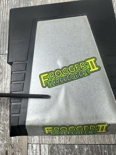 Atari 2600 VCS Frogger II Threeedeep! Three Deep 2 W/ Manual - Picture 5 of 9