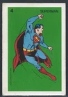 1978 British Whitman Superman Series SUPERMAN Card DC Super Heroes g/vg