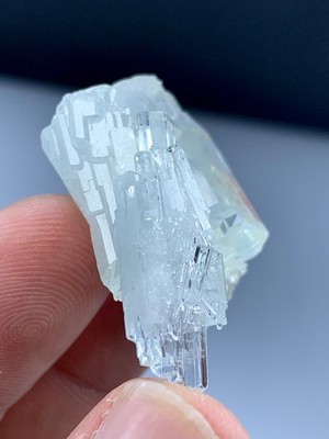 71 Ct s Aquamarine Floater Crystal Cluster  - Nagar Valley