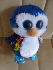 TY BEANIE PAYTON THE PENGUIN with sequins and sparkly feet  BNWT