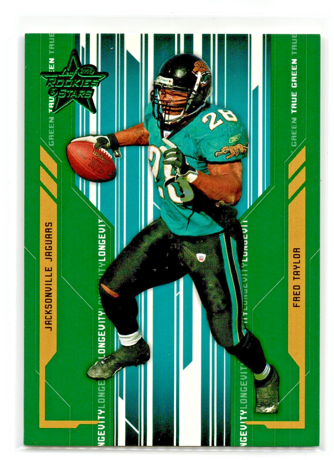 2005 Leaf Rookie & Stars Longevity Fred Taylor Green 75/200 #46