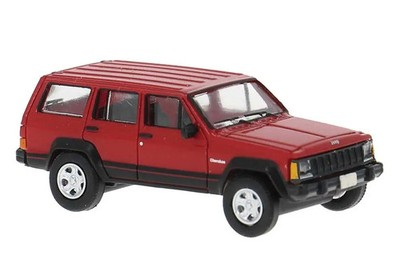 PCX87 1/87 HO 1984 Jeep Cherokee SUV Red PCX870729
