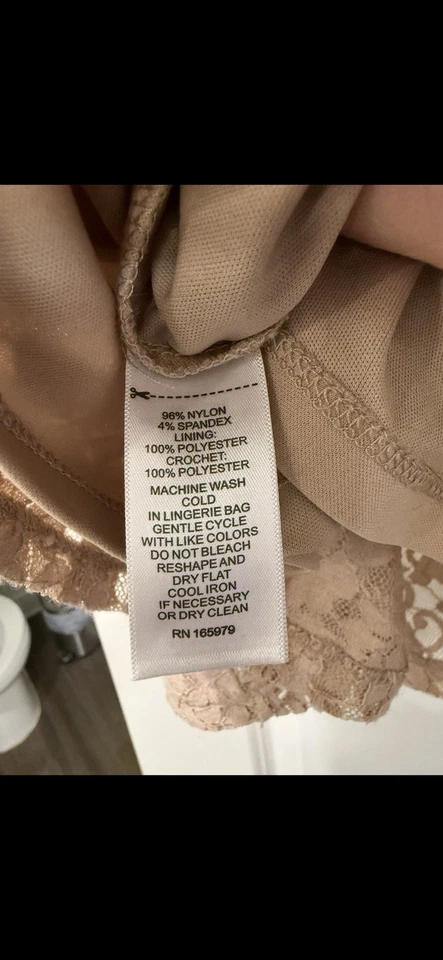 Blusa de ganchillo de encaje tostado para mujer sin mangas cuello alto forrada talla M elegante L Foto 2 de 3