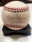 Don Larsen Autographed Original Official MLB Baseball New York Yankees 10-8-56