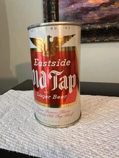 EASTSIDE OLD TAP LAGER FLAT TOP BEER CAN~LOS ANGELES BRG, LOS AHGELES, CAL