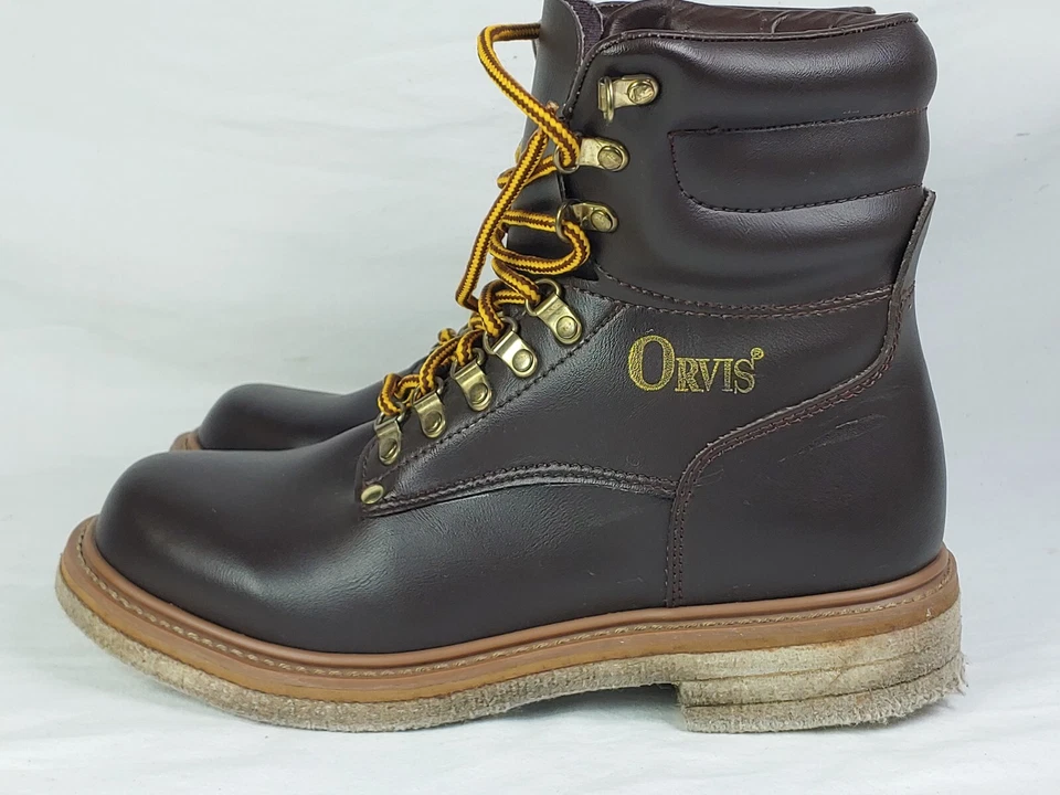 Botas de río de pesca con mosca Orvis para hombre parte inferior de fieltro talla 8 Marrón usado 1 vez. Vadeo Foto 4 de 4