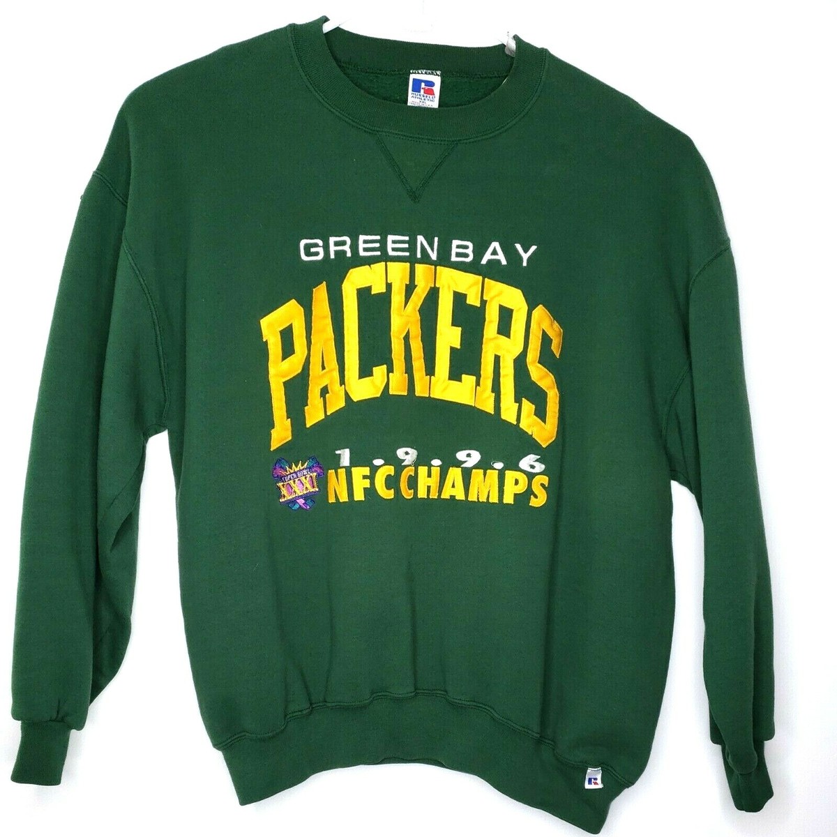 VTG Green Bay Packers Super Bowl NFL Crewneck Sweatshirt