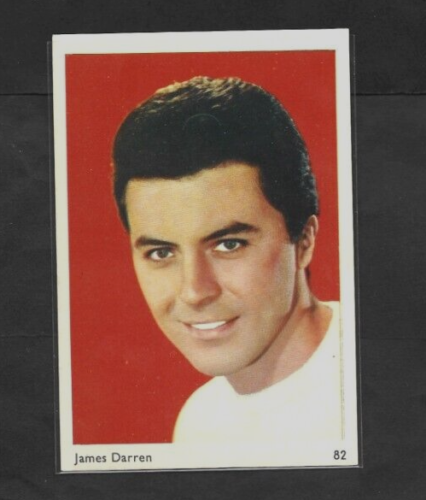 1960 Maple Leaf Gum #82 JAMES DARREN Time Tunnel Movie Star Card - Picture 1 of 2