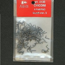 Clavos A Bichero Bruñido 6mm AMATI 4138 Accesorios Para Modelismo Naval Screws