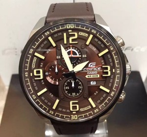 edifice watch leather strap