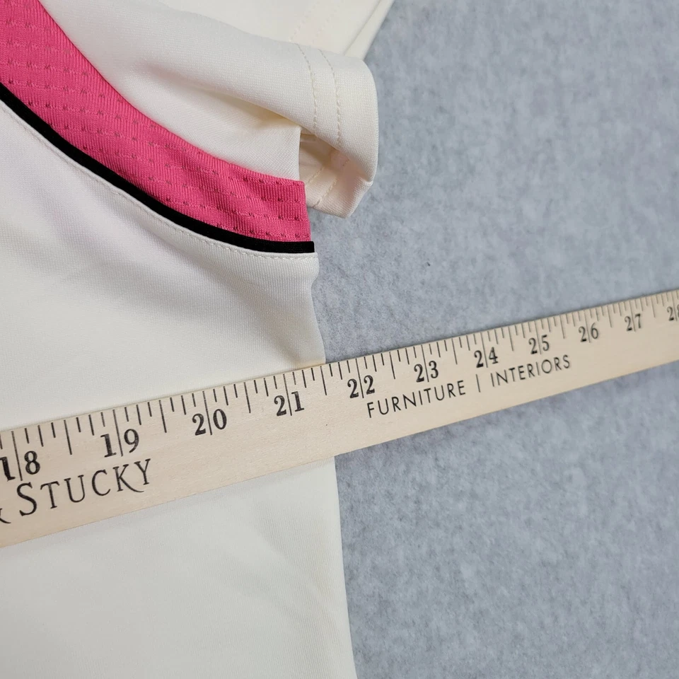 Camisa de golf IZOD Xtreme Function Cool-FX para mujer talla XL manga corta rosa marfil Foto 4 de 4