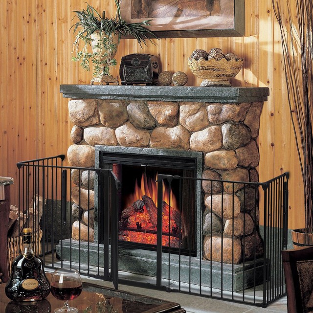 Metal Fire Screen Fireplace Screens Heating Improvement