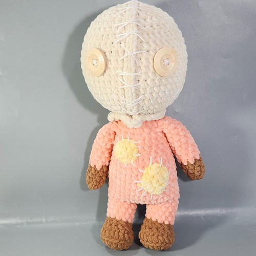 Trick or Treat Sam inspirierte Häkelstichpuppe Amigurumi Knopfauge Plüsch 15 Zoll