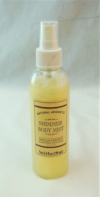 Natural Aromatic VANILLA COCONUT Shimmer Body Mist 6.4 oz 190 ml NEW NWOB